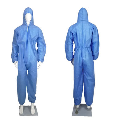 Mua Blue S-2XL An toàn Quần áo bảo hộ dùng một lần SMS Bộ đồ y tế Coverall sản xuất trực tuyến