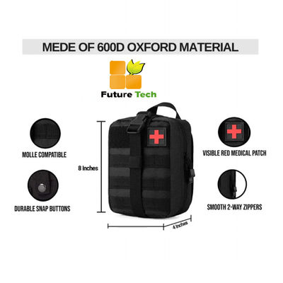 Mua Bộ dụng cụ sơ cứu bằng vải Oxford 600D Túi khẩn cấp CE / ISO13485 được chứng nhận để sử dụng ngoài trời trong y tế chiến thuật sản xuất trực tuyến