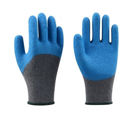 Mua 10 Gauge Latex Crinkle Palm Coated Rubber Dipped Gloves EN388 Chứng nhận cho xây dựng và làm vườn sản xuất trực tuyến