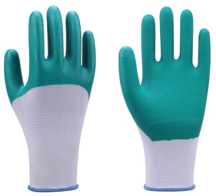 Mua Găng tay chống trượt nitrile tráng nylon 15 thước đo cho kho bãi sản xuất trực tuyến