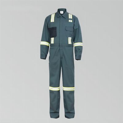 Mua 88 Cotton 12 Nylon Bộ quần áo bảo hộ an toàn màu xanh lá cây Quần áo bảo hộ lao động an toàn có phản quang sản xuất trực tuyến