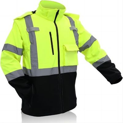 Mua Áo khoác phản quang an toàn 55 inch Tay áo trùm đầu có thể tháo rời Hi Vis Áo khoác nhẹ không thấm nước sản xuất trực tuyến