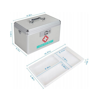 Mua Hộp sơ cứu di động bằng nhôm trẻ em 15in Hộp đựng thuốc có khóa sản xuất trực tuyến