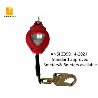 mua ANSI Z359.14-2021 Hệ thống ngăn rơi có thể kéo lại được chứng nhận với sức mạnh tĩnh 16KN và chiều dài 3-6 mét cho hệ thống ngăn rơi sản xuất trực tuyến