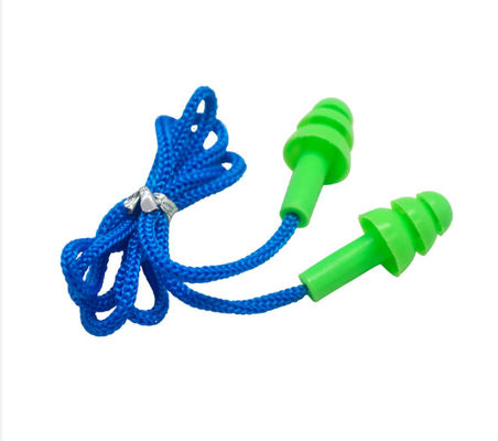 Mua An toàn ốc thắt tai silicone tái sử dụng với bọt PU lơ lửng để giảm tiếng ồn và màu sắc tùy chỉnh sản xuất trực tuyến
