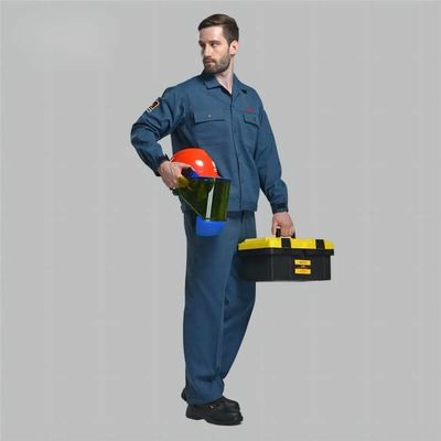 Giá tốt. Đồng phục công việc an toàn kỹ sư điện với vải chống cháy tự nhiên để bảo vệ đèn chùm cung, tiêu chuẩn NFPA 70E, nhẹ và thoải mái trực tuyến