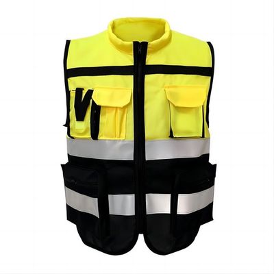 Giá tốt. Áo vest an toàn phản quang làm việc công nghiệp 360 độ có túi 120g Băng 5cm trực tuyến