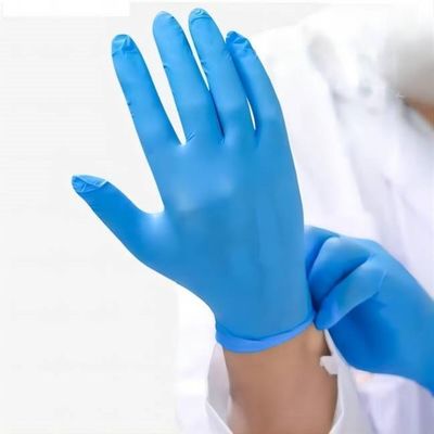Giá tốt. Găng tay Nitrile không bột được chứng nhận CE với tay cầm có kết cấu ở đầu ngón tay để đảm bảo an toàn khi làm việc trực tuyến