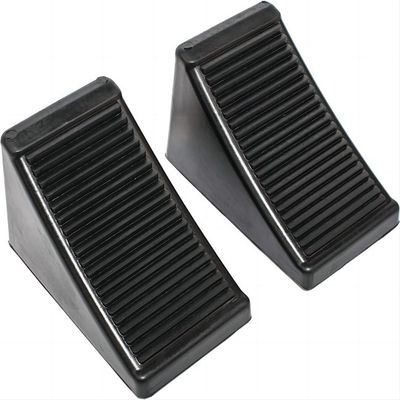 Giá tốt. 4.4 Pounds Auto Đỗ xe bánh xe cao su đặc hạng nặng Chocks với lỗ gắn trực tuyến