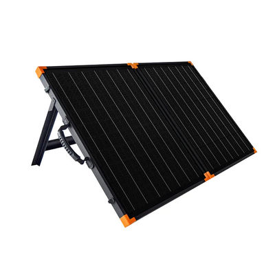Giá tốt. Bộ bảng điều khiển năng lượng mặt trời di động đơn tinh thể Bảng điều khiển năng lượng mặt trời có thể gập lại với 2 đầu ra USB trực tuyến