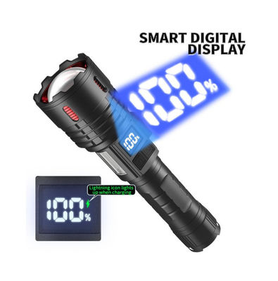 Giá tốt. Đèn pin đèn pin LED 1500-1600 Lumens mạnh mẽ với USB Type-C sạc lại và Zoom kính thiên văn cho cắm trại Đi bộ ngoài trời trực tuyến